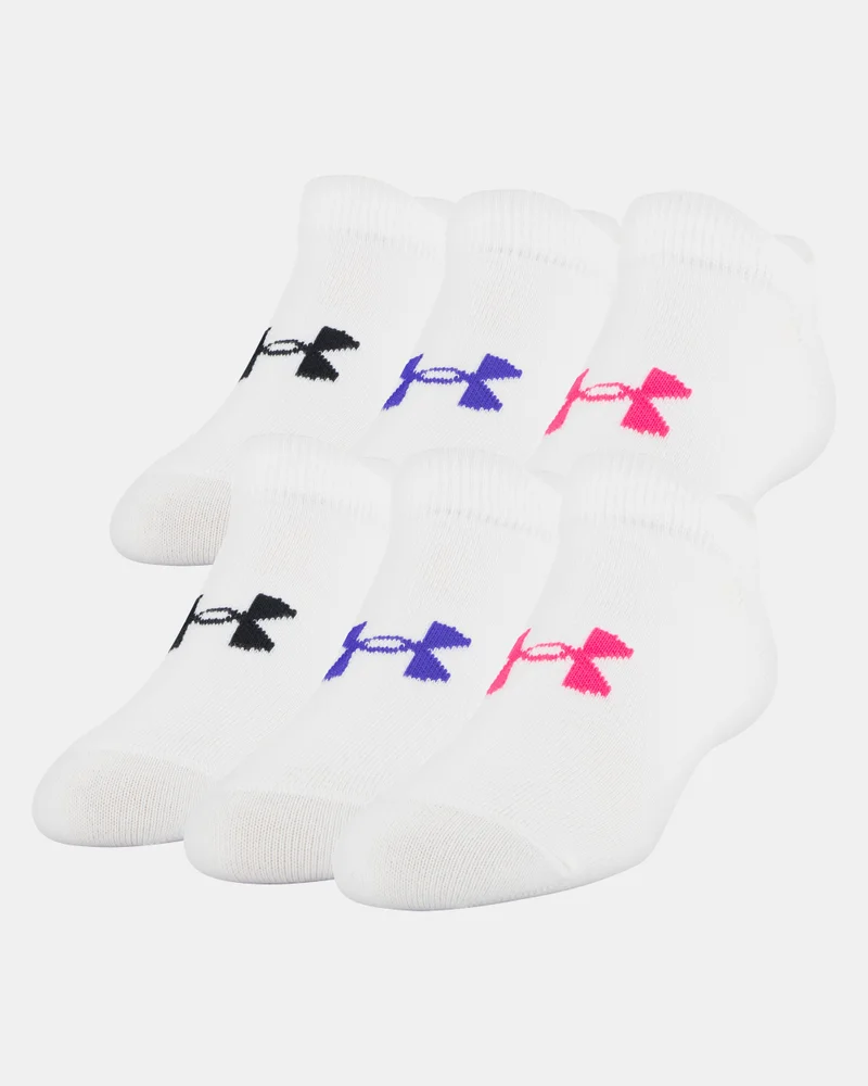 UNDER ARMOUR Kids’ Essential No Show Socks (6 Pairs) (Older Kids)